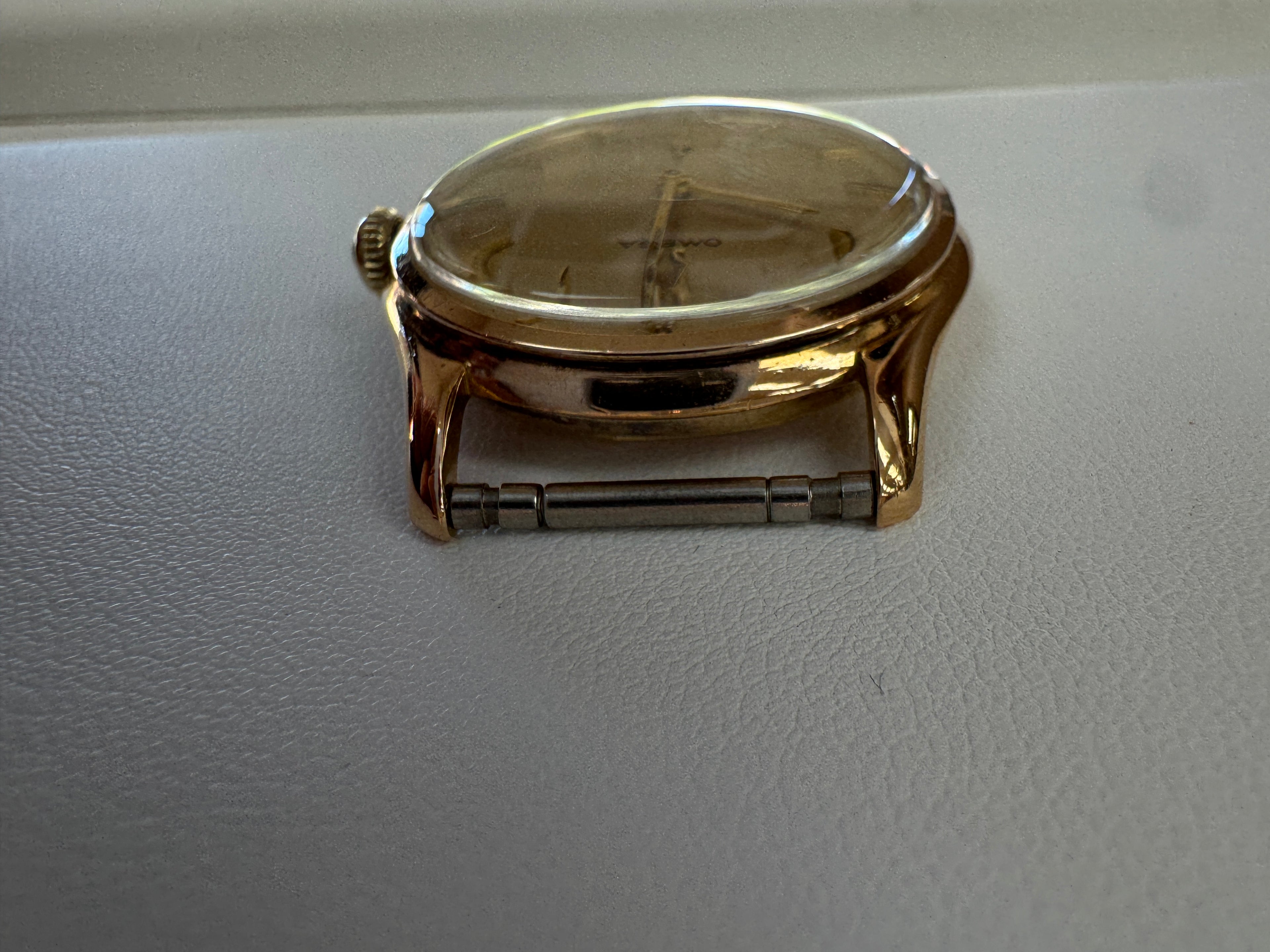 18k Rose Gold 34mm Omega Alpha Automatic Watch
